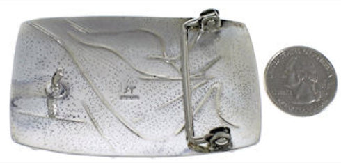 Sterling Silver And Turquoise Jewelry Belt Buckle YS59872